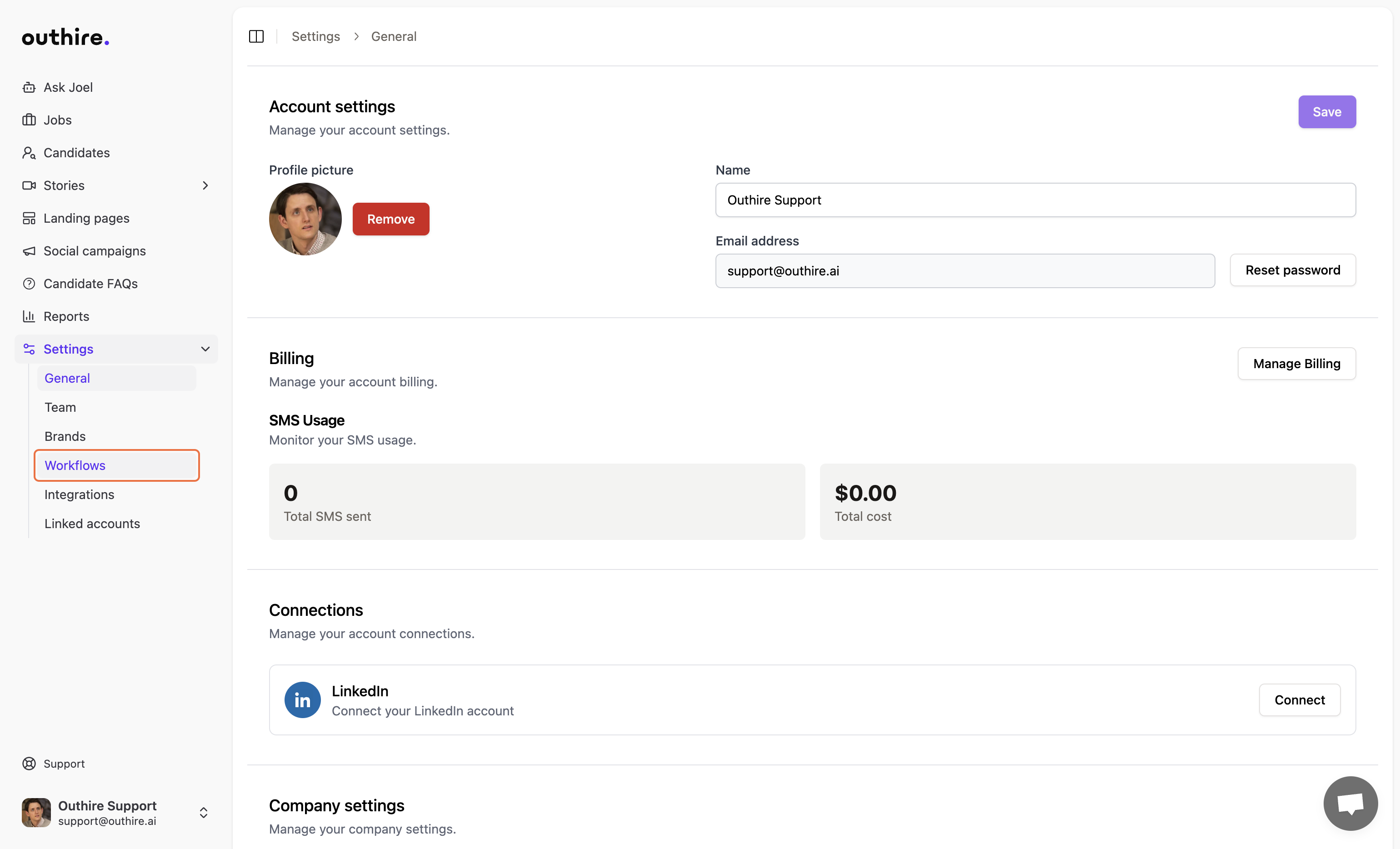 Step 2: Click on Workflows